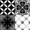 Vinyl Way - Carreau adhésif Tifany - Collection Carreaux de ciment - 10x10