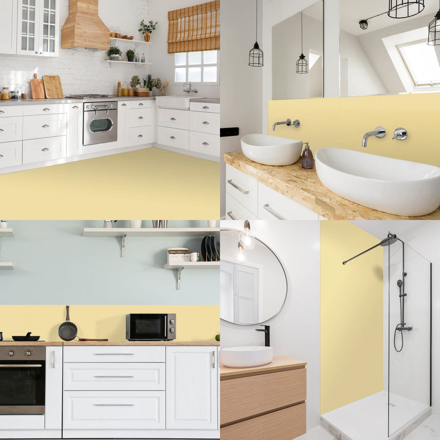 Carreaux adhésifs Vinyl Way : Moutarde