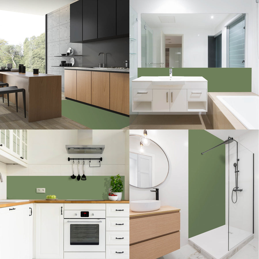 Carreaux adhésifs Vinyl Way : Olive