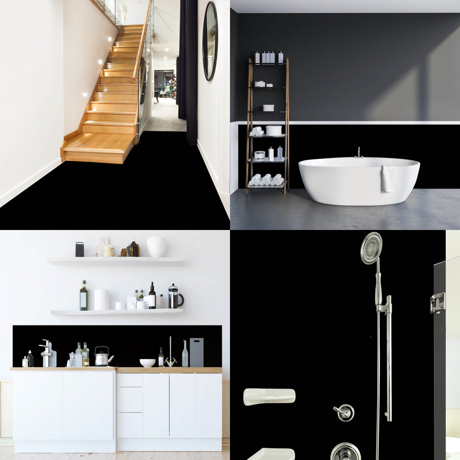 Carreaux adhésifs Vinyl Way : Noir