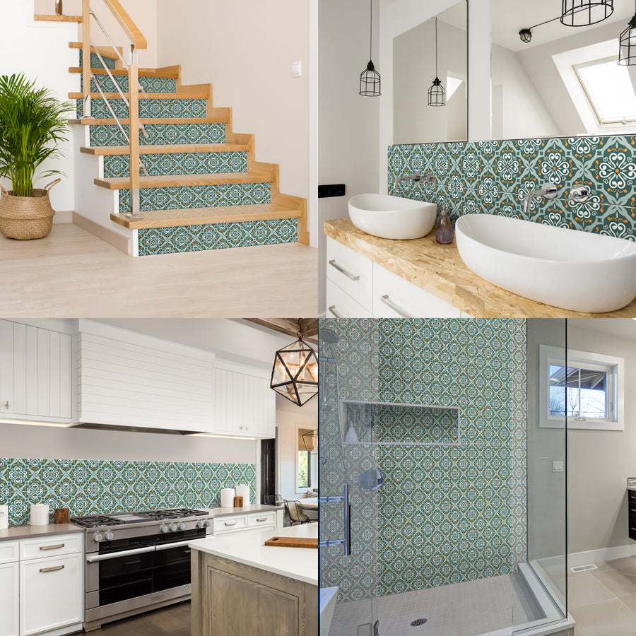 Carreaux adhésifs Vinyl Way : Ambre