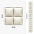 Piastrella adesiva Vinyl Way : 8 carreaux adhésifs 20x20cm Palo / Coussin Cuir / blanc / pour douche, murs, sol, cuisine, salle de bain… - n°5