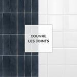 Baldosa adhesiva Vinyl Way : 8 carreaux adhésifs 20x20cm Sautana / Zelliges Rectangles / bleu / pour douche, murs, sol, cuisine, salle de bain… - n°5