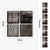 Carreau adhésif Vinyl Way : 8 carreaux adhésifs 20x20cm Mesa / Zelliges Carrés / noir / pour douche, murs, sol, cuisine, salle de bain… - n°5