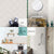 Carreau adhésif Vinyl Way : 8 carreaux adhésifs 20x20cm Prato / Béton astrait / blanc / pour douche, murs, sol, cuisine, salle de bain… - n°1