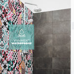 Carreau adhésif Vinyl Way : 8 carreaux adhésifs 20x20cm Gemma / Carreaux de ciment multicolore / rose / pour douche, murs, sol, cuisine, salle de bain… - n°4