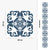 Carreau adhésif Vinyl Way : 8 carreaux adhésifs 20x20cm Théa / Carreaux de ciment bleu  / bleu / pour douche, murs, sol, cuisine, salle de bain… - n°5