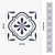 Piastrella adesiva Vinyl Way : 8 carreaux adhésifs 20x20cm Léa / Carreaux de ciment bleu  / bleu / pour douche, murs, sol, cuisine, salle de bain… - n°5