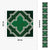 Carreau adhésif Vinyl Way : 8 carreaux adhésifs 20x20cm Inaya / Carreaux marocains  / vert / pour douche, murs, sol, cuisine, salle de bain… - n°5
