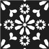 Vinyl Way - Baldosa adhesiva Ines - Collection Azulejos de cemento blanco y negro