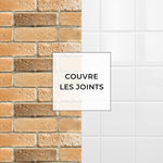 Carreau adhésif Vinyl Way : 8 carreaux adhésifs 20x20cm Fiona / Brique / marron / pour douche, murs, sol, cuisine, salle de bain… - n°5