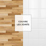 Carreau adhésif Vinyl Way : 8 carreaux adhésifs 20x20cm Sandy / Bois / marron / pour douche, murs, sol, cuisine, salle de bain… - n°5