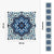 Carreau adhésif Vinyl Way : 8 carreaux adhésifs 20x20cm Mia / Carreaux de ciment provençaux / bleu / pour douche, murs, sol, cuisine, salle de bain… - n°5