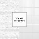 Carreau adhésif Vinyl Way : 8 carreaux adhésifs 20x20cm Livy / Marbre / blanc / pour douche, murs, sol, cuisine, salle de bain… - n°5