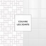 Carreau adhésif Vinyl Way : 8 carreaux adhésifs 20x20cm Bianca / Montréal / blanc / pour douche, murs, sol, cuisine, salle de bain… - n°5
