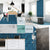 Piastrella adesiva Vinyl Way : 8 carreaux adhésifs 20x20cm Iris / Mosaïque carré / bleu / pour douche, murs, sol, cuisine, salle de bain… - n°1