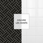 Piastrella adesiva Vinyl Way : 8 carreaux adhésifs 20x20cm Angie / Montréal / noir / pour douche, murs, sol, cuisine, salle de bain… - n°5