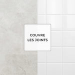 Carreau adhésif Vinyl Way : 8 carreaux adhésifs 20x20cm Claire / Béton / gris / pour douche, murs, sol, cuisine, salle de bain… - n°5