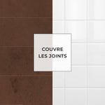 Piastrella adesiva Vinyl Way : 8 carreaux adhésifs 20x20cm Gina / Béton / marron / pour douche, murs, sol, cuisine, salle de bain… - n°5
