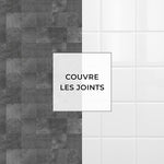 Carreau adhésif Vinyl Way : 8 carreaux adhésifs 20x20cm Laura / Brique / gris / pour douche, murs, sol, cuisine, salle de bain… - n°5