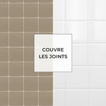 Carreau adhésif Vinyl Way : 8 carreaux adhésifs 20x20cm Lapua / Zelliges Mats / beige / pour douche, murs, sol, cuisine, salle de bain… - n°5