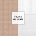 Carreau adhésif Vinyl Way : 8 carreaux adhésifs 20x20cm Mylan / Zelliges Mats / rose / pour douche, murs, sol, cuisine, salle de bain… - n°5
