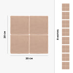 Piastrella adesiva Vinyl Way : 8 carreaux adhésifs 20x20cm Mylan / Zelliges Mats / rose / pour douche, murs, sol, cuisine, salle de bain… - n°3