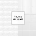 Carreau adhésif Vinyl Way : 8 carreaux adhésifs 20x20cm Lahti / Zelliges Mats / blanc / pour douche, murs, sol, cuisine, salle de bain… - n°5