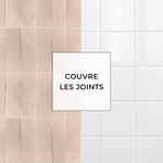 Carreau adhésif Vinyl Way : 8 carreaux adhésifs 20x20cm Dafni / Zelliges Rectangles  / rose / pour douche, murs, sol, cuisine, salle de bain… - n°5