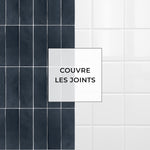 Carreau adhésif Vinyl Way : 8 carreaux adhésifs 20x20cm Sautana / Zelliges Rectangles  / bleu / pour douche, murs, sol, cuisine, salle de bain… - n°5