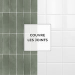 Carreau adhésif Vinyl Way : 8 carreaux adhésifs 20x20cm Massa / Zelliges Rectangles  / vert / pour douche, murs, sol, cuisine, salle de bain… - n°5