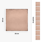 Piastrella adesiva Vinyl Way : 8 carreaux adhésifs 20x20cm Virginia / Monochrome Vintage / rose / pour douche, murs, sol, cuisine, salle de bain… - n°3