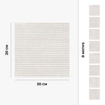 Piastrella adesiva Vinyl Way : 8 carreaux adhésifs 20x20cm Prato / Béton astrait / blanc / pour douche, murs, sol, cuisine, salle de bain… - n°3