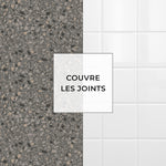 Carreau adhésif Vinyl Way : 8 carreaux adhésifs 20x20cm Taman / Terrazzo / gris / pour douche, murs, sol, cuisine, salle de bain… - n°5