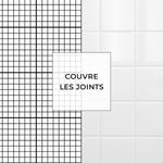 Piastrella adesiva Vinyl Way : 8 carreaux adhésifs 20x20cm Canoas / Quadrillage / blanc / pour douche, murs, sol, cuisine, salle de bain… - n°5